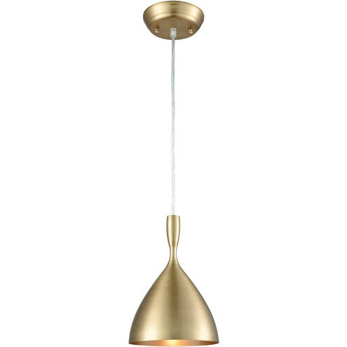 Spun Aluminum 1 Light 7 inch French Brass Multi Pendant Ceiling Light, Configurable