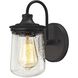 Hamel 1 Light 7 inch Oil Rubbed Bronze with Clear Vanity Light Wall Light