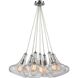 Orbital 7 Light 28 inch Polished Chrome Mini Pendant Ceiling Light