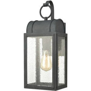 Heritage Hills 1 Light 17 inch Aged Zinc Outdoor Sconce