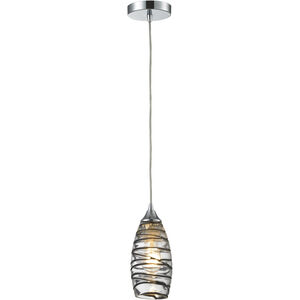 Twister 1 Light 5 inch Polished Chrome Multi Pendant Ceiling Light in Standard, Configurable