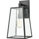 Meditterano 1 Light 18 inch Matte Black Outdoor Wall Sconce
