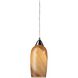 Sandstone 1 Light 5 inch Satin Nickel Mini Pendant Ceiling Light in Incandescent