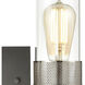 Bergenline 2 Light 13 inch Matte Black with Polished Nickel Vanity Light Wall Light