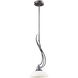 Franklin Creek 1 Light 9 inch Graphite with White Mini Pendant Ceiling Light