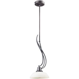 Franklin Creek 1 Light 9 inch Graphite with White Mini Pendant Ceiling Light