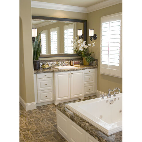 Bristol Way 1 Light 6 inch Oil Rubbed Bronze Vanity Light Wall Light in Incandescent