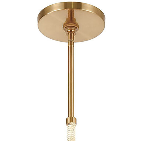 Abaca 5 Light 24 inch Satin Brass Chandelier Ceiling Light