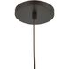 Volus 1 Light 7 inch Oil Rubbed Bronze with Clear Mini Pendant Ceiling Light