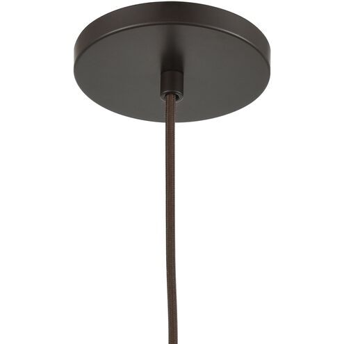 Volus 1 Light 7 inch Oil Rubbed Bronze with Clear Mini Pendant Ceiling Light