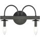 Williamson 2 Light 14 inch Black Vanity Light Wall Light