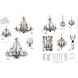 Circeo 5 Light 20 inch Deep Rust Chandelier Ceiling Light