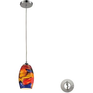 Surrealist 1 Light 5 inch Polished Chrome Multi Pendant Ceiling Light in Recessed Adapter Kit, Incandescent, Configurable