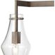 Culmination 3 Light 26 inch Weathered Zinc with Clear Vanity Light Wall Light