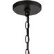 Barrow 6 Light 22 inch Matte Black with Birchwood Chandelier Ceiling Light