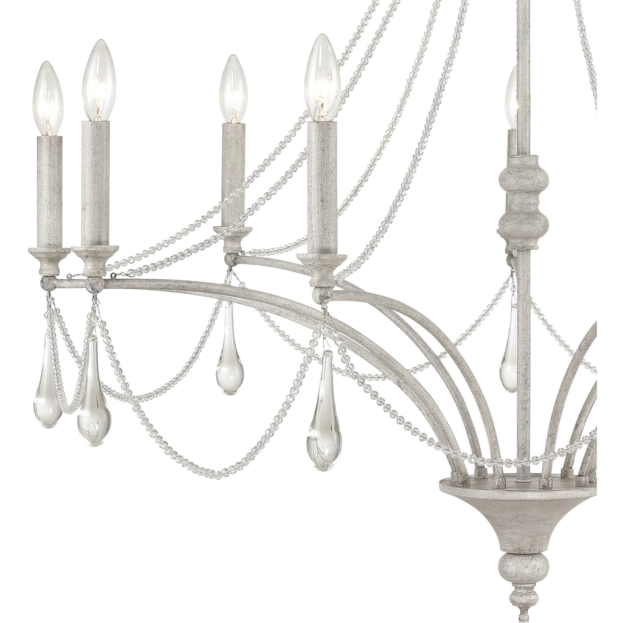 Vintage sales white chandelier