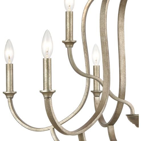 Lanesboro 9 Light 34 inch Dusted Silver Chandelier Ceiling Light
