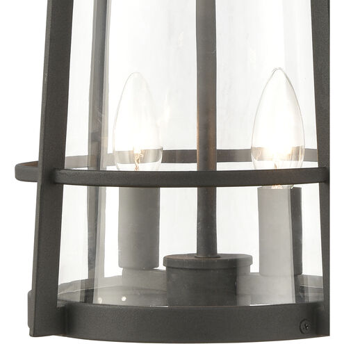 Crofton 2 Light 19 inch Charcoal Outdoor Sconce
