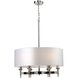 Pembroke 6 Light 24 inch Polished Nickel Chandelier Ceiling Light