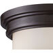 Flushmounts 2 Light 13 inch Oil Rubbed Bronze Flush Mount Ceiling Light in Incandescent