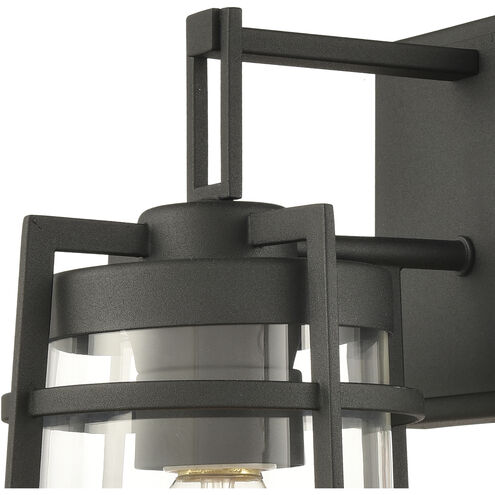 Crofton 1 Light 12 inch Charcoal Outdoor Sconce