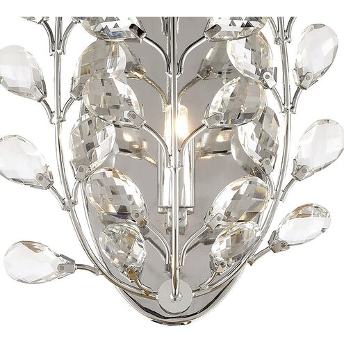 Crystique 1 Light 10 inch Polished Chrome Sconce Wall Light