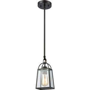 Barnside 1 Light 5 inch Oil Rubbed Bronze with Clear Mini Pendant Ceiling Light