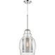 Herndon 1 Light 11 inch Polished Chrome with Clear Pendant Ceiling Light