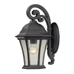 ELK Wellington Park 1 Light 14 inch Weathered Charcoal Outdoor Sconce 45050/1 - Open Box