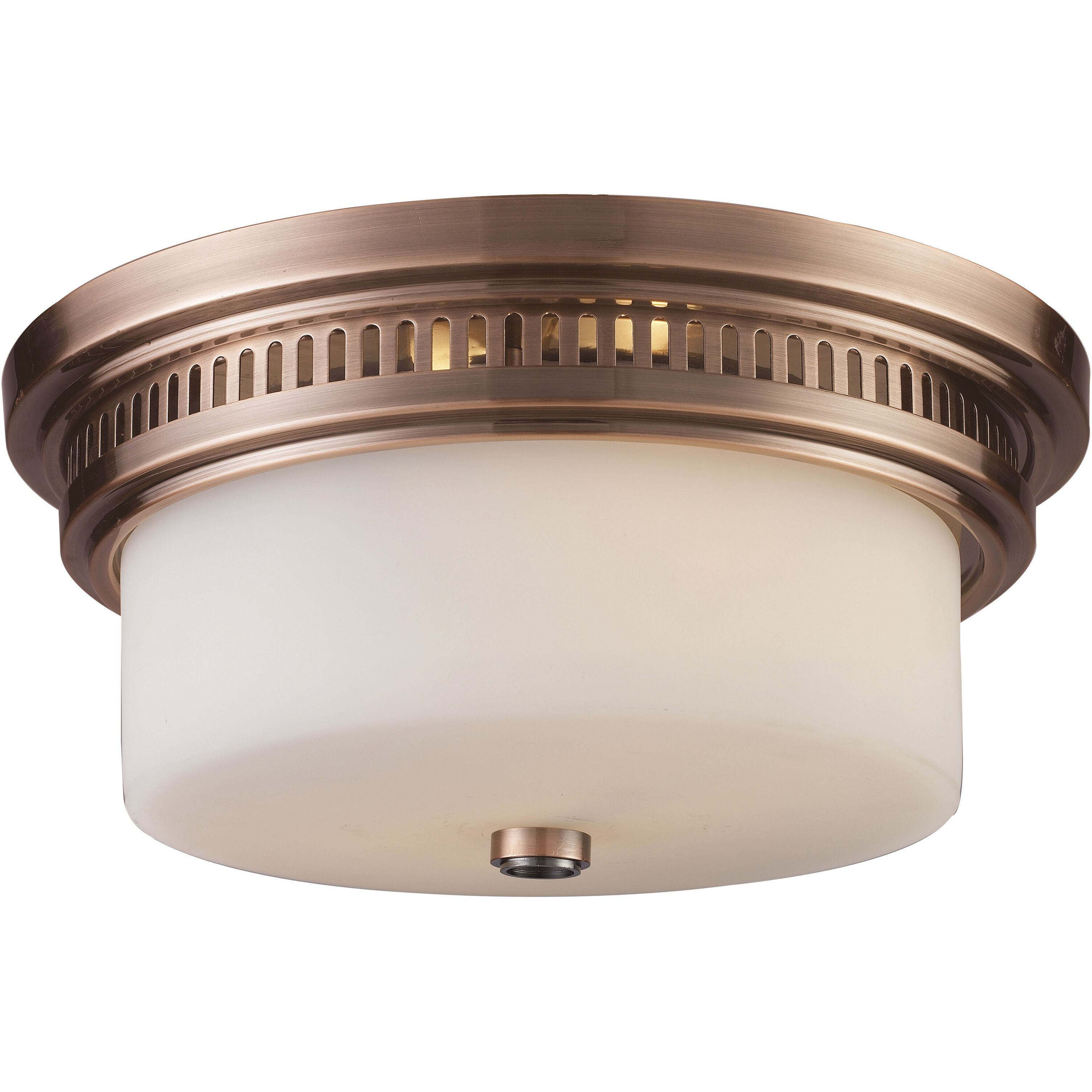 ELK 66141 2 LED Chadwick LED 13 inch Antique Copper Flush Mount