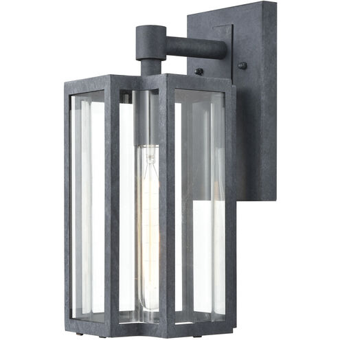 Bianca 1 Light 13 inch Aged Zinc Outdoor Sconce