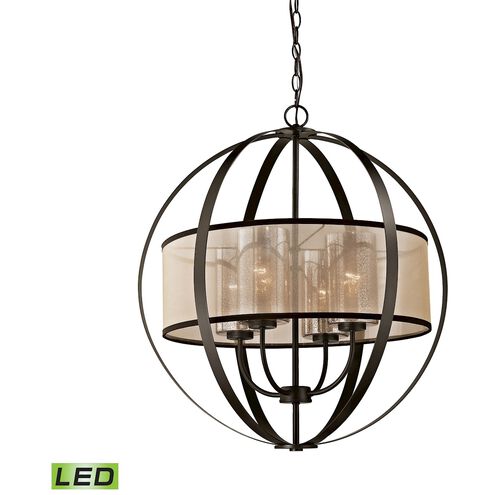 Diffusion LED 24 inch Oil Rubbed Bronze Chandelier Ceiling Light