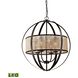 Diffusion LED 24 inch Oil Rubbed Bronze Chandelier Ceiling Light