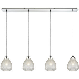 Victoriana 4 Light 46 inch Polished Chrome Mini Pendant Ceiling Light in Linear, Linear