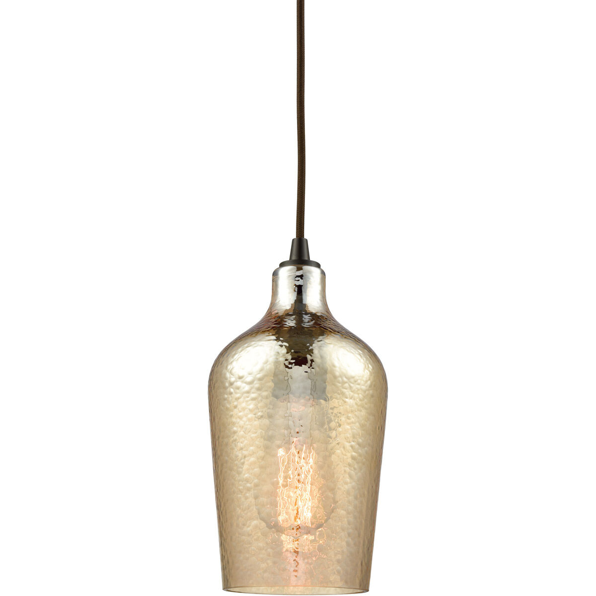 Hammered glass pendant on sale