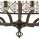 Armand 9 Light 32 inch Weathered Bronze Chandelier Ceiling Light