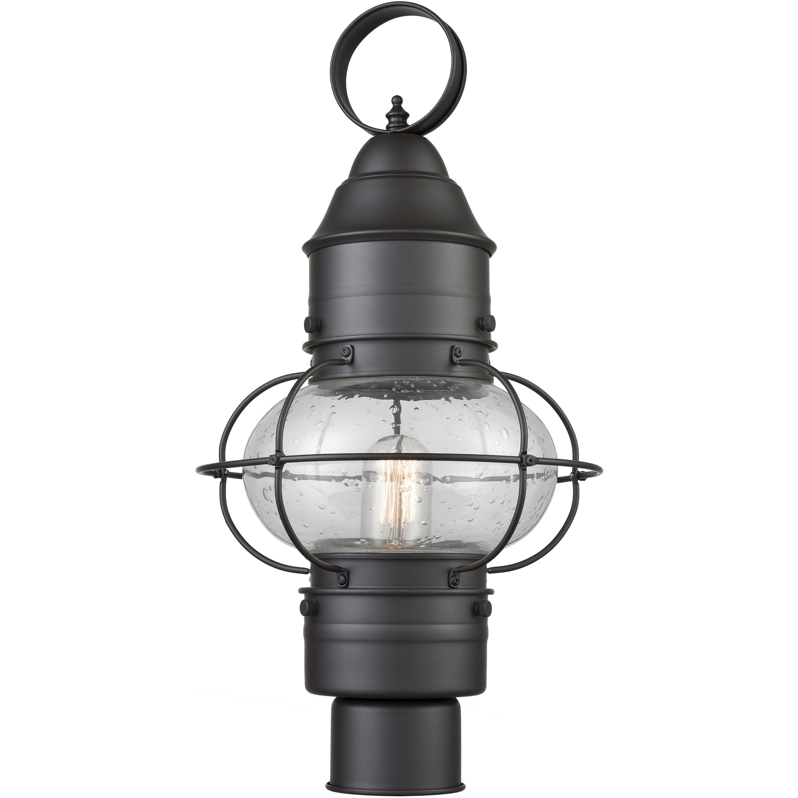 Onion 1 Light 19 inch Oil Rubbed Bronze Outdoor Post Light