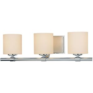 Slide 3 Light 23.8 inch Chrome Vanity Light Wall Light