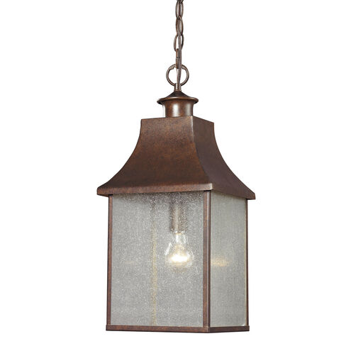 ELK Town Square 1 Light 9 inch Hazelnut Bronze Outdoor Hanging Lantern 47003/1 - Open Box