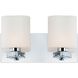 Embro 2 Light 12.5 inch Chrome Vanity Light Wall Light