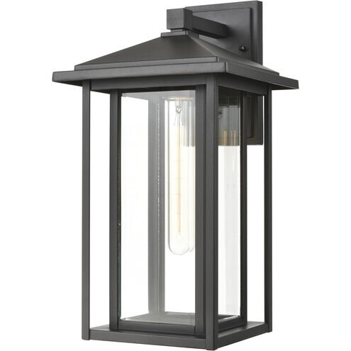 Solitude 1 Light 17 inch Matte Black Outdoor Sconce