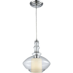 Alora 1 Light 10 inch Polished Chrome Mini Pendant Ceiling Light in Recessed Adapter Kit