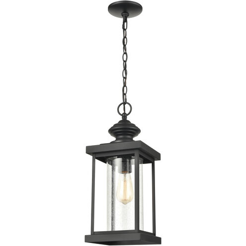 Minersville 8 inch 60.00 watt Matte Black Outdoor Pendant