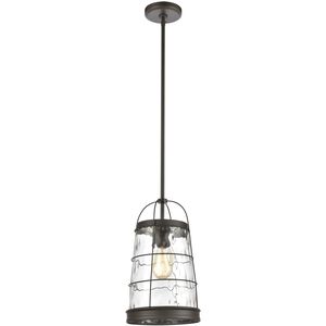 Azaria 1 Light 9 inch Oil Rubbed Bronze Mini Pendant Ceiling Light