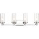 Melinda 4 Light 29 inch Polished Chrome Vanity Light Wall Light