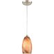 Planetario 1 Light 5 inch Satin Nickel Mini Pendant Ceiling Light