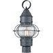 Onion 1 Light 19 inch Aged Zinc Outdoor Post Light
