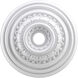English Study White Medallion