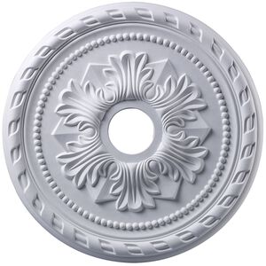 Corinthian 1.5 inch White Medallion