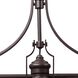 Chadwick Linear Chandelier Ceiling Light in Incandescent